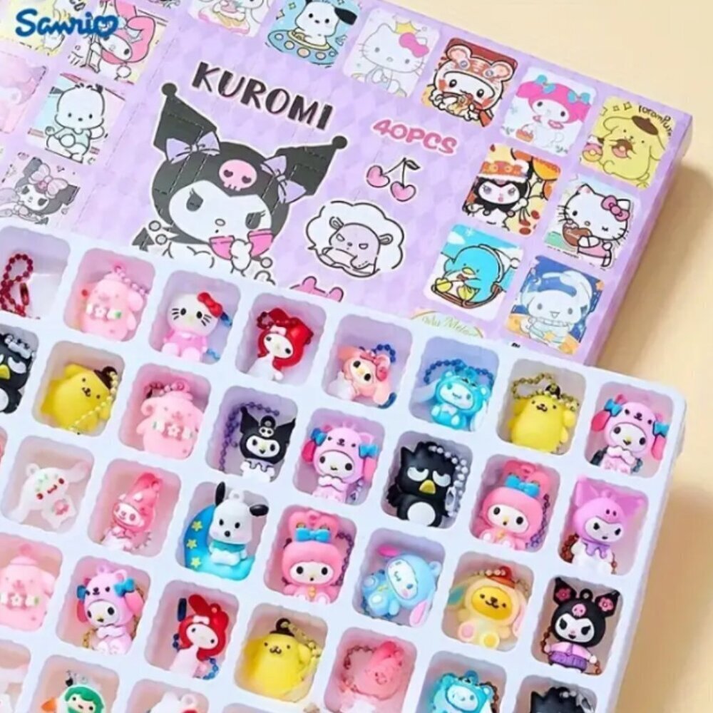 Kuromi 40 Piece Mystery Collectible Charms Box Sanrio NWT